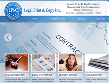 Tablet Screenshot of legalprintandcopy.com